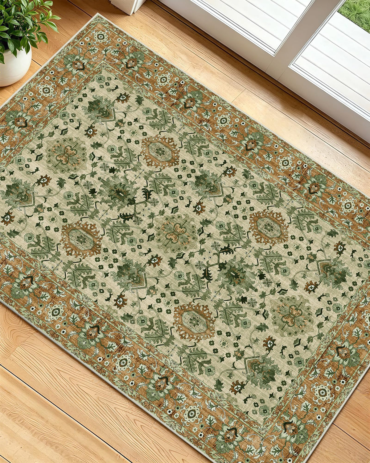 OLANLY 2x6 Washable Runner Rug, Soft Non Slip Carpet for Hallway Kitchen