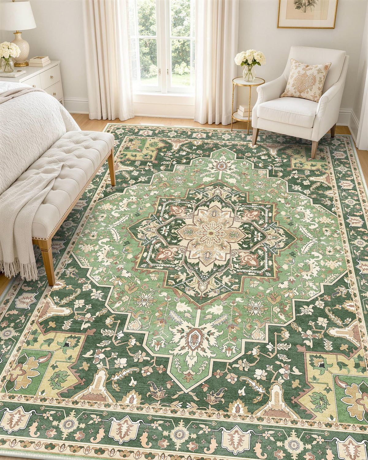 OLANLY 2x6 Washable Runner Rug, Soft Non Slip Carpet for Hallway Kitchen