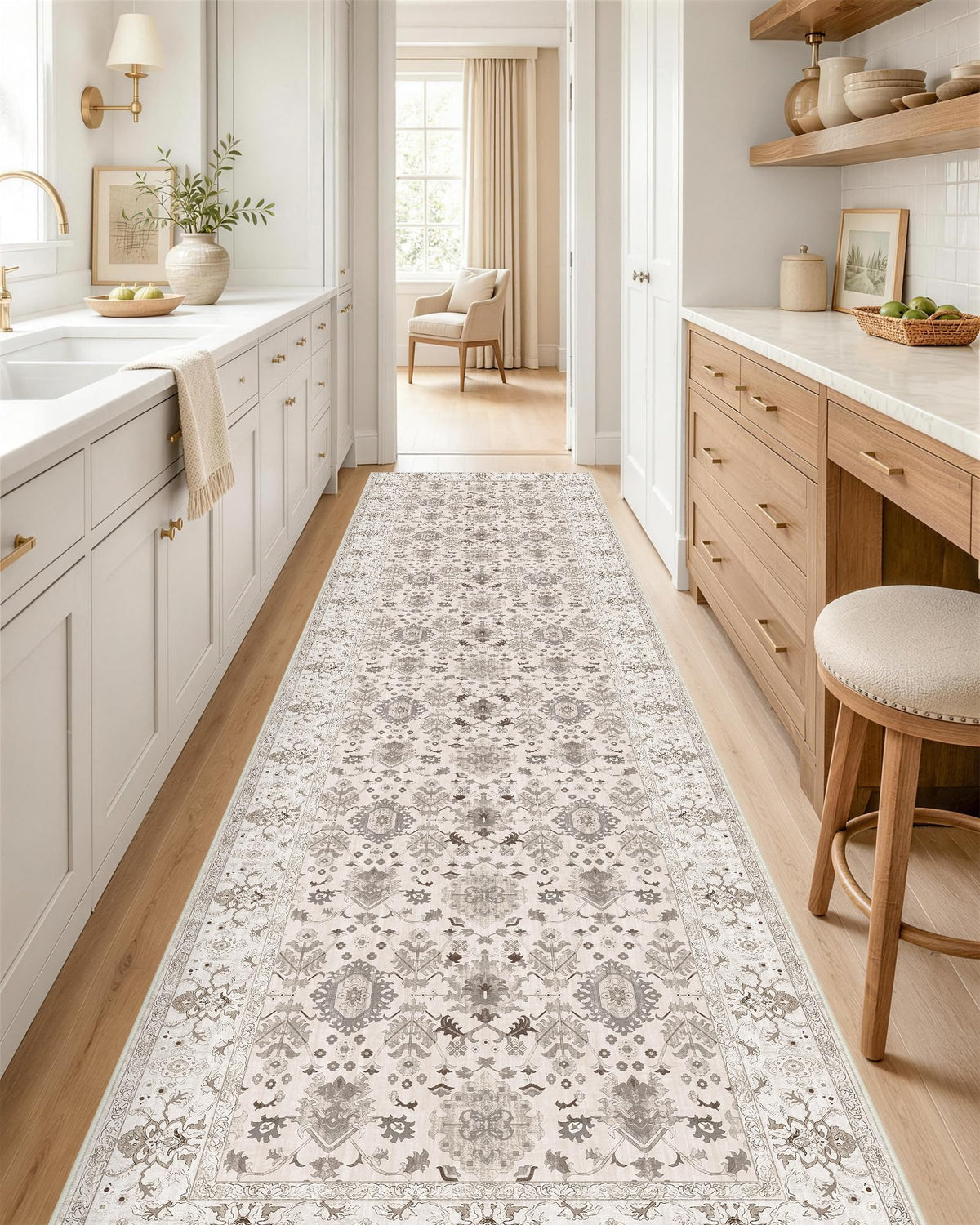 OLANLY 2x6 Washable Runner Rug, Soft Non Slip Carpet for Hallway Kitchen