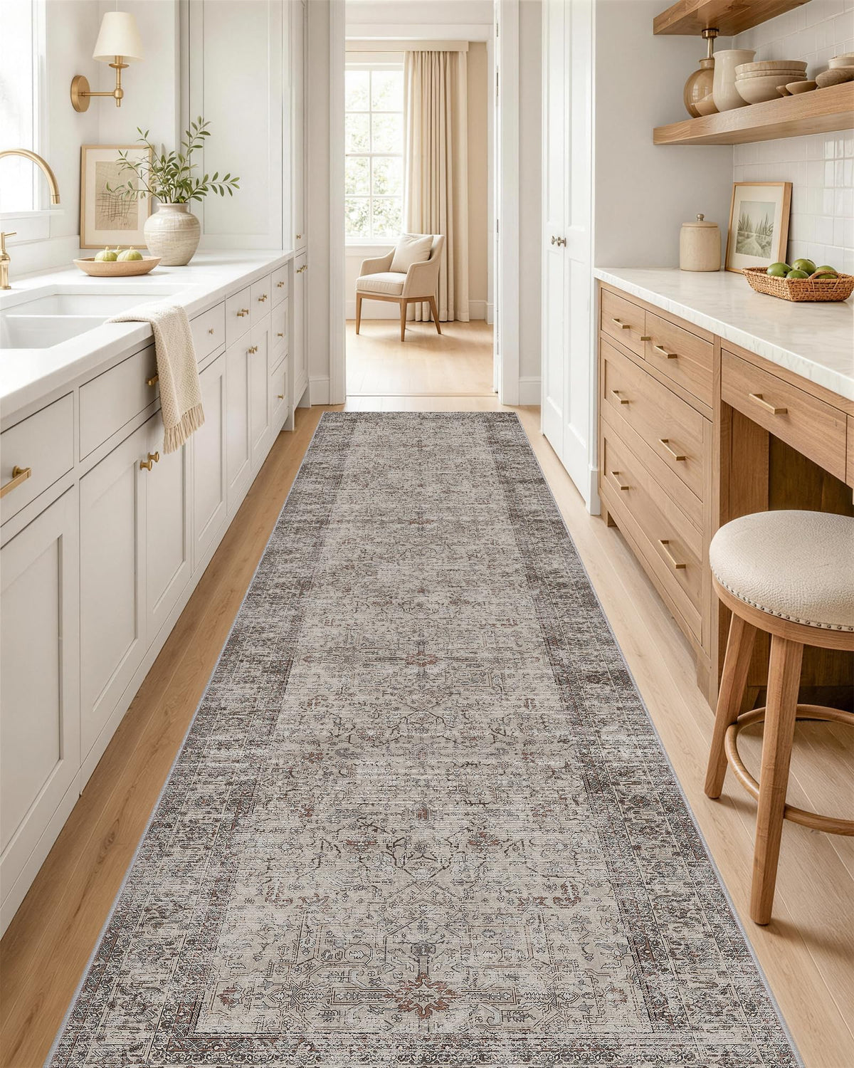 OLANLY 2x6 Washable Runner Rug, Soft Non Slip Carpet for Hallway Kitchen