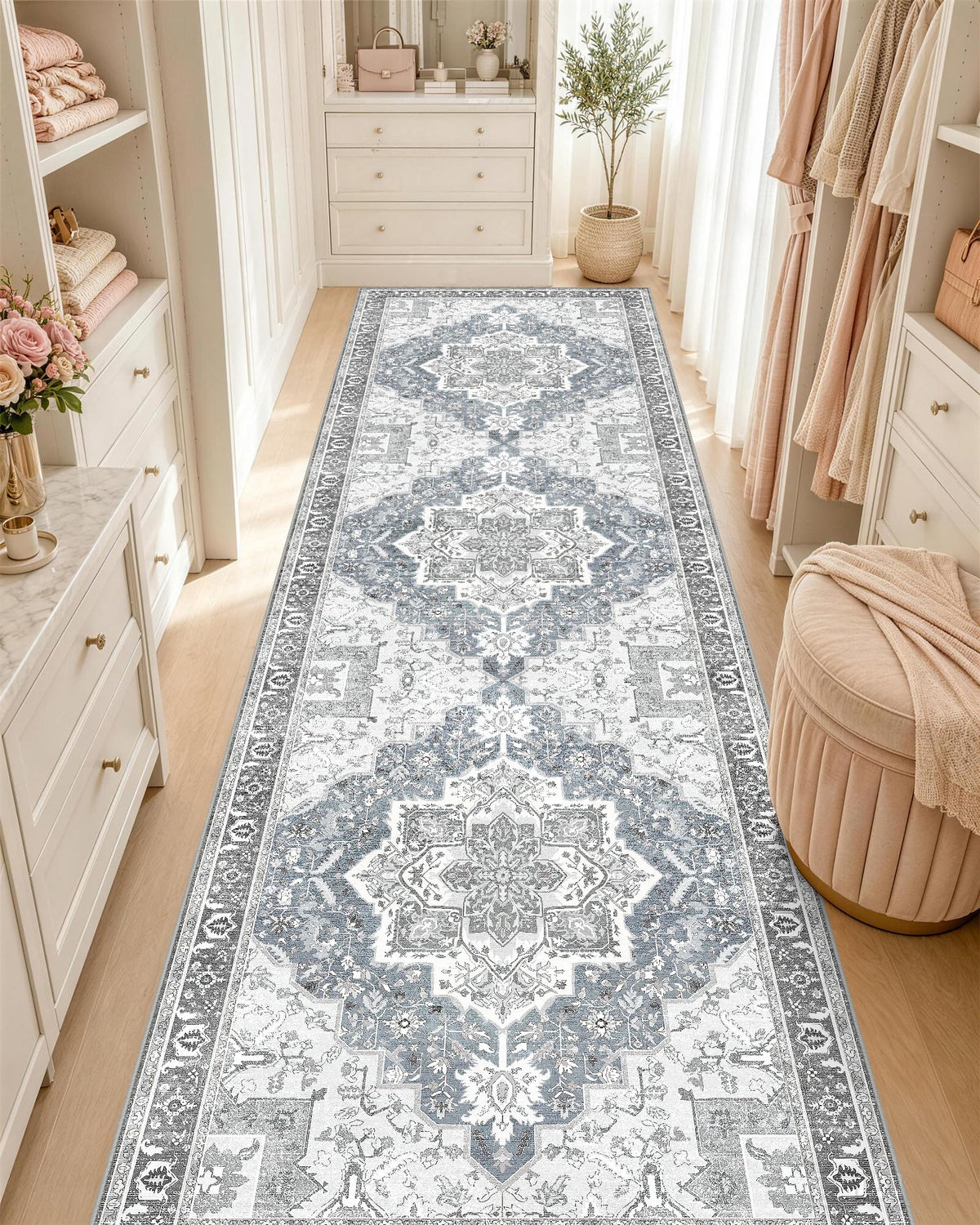 OLANLY 2x6 Washable Runner Rug, Soft Non Slip Carpet for Hallway Kitchen