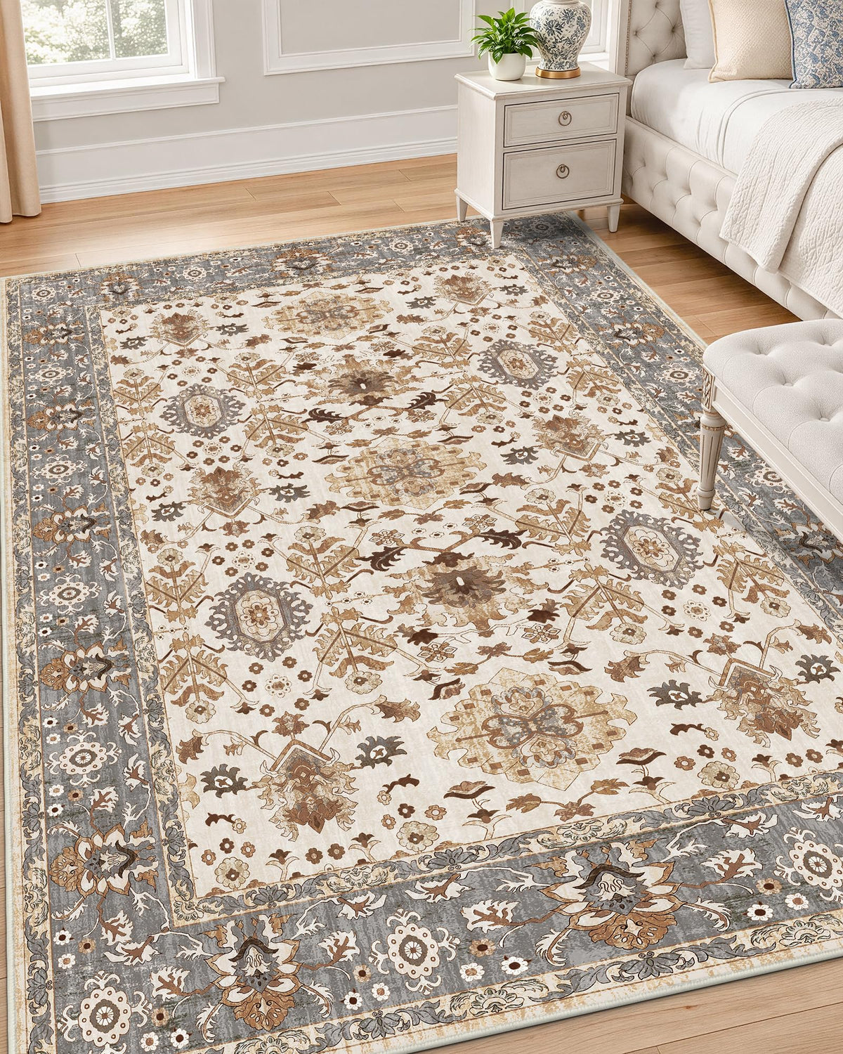 OLANLY 2x6 Washable Runner Rug, Soft Non Slip Carpet for Hallway Kitchen