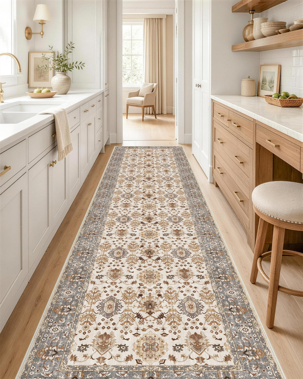 OLANLY 2x6 Washable Runner Rug, Soft Non Slip Carpet for Hallway Kitchen