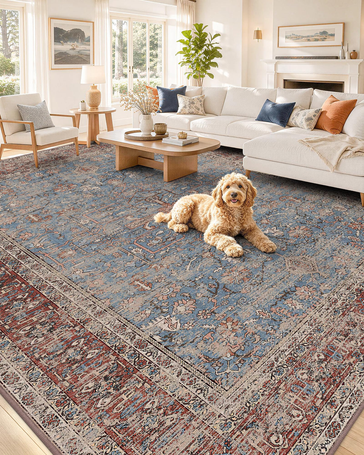 OLANLY 2x6 Washable Runner Rug, Soft Non Slip Carpet for Hallway Kitchen