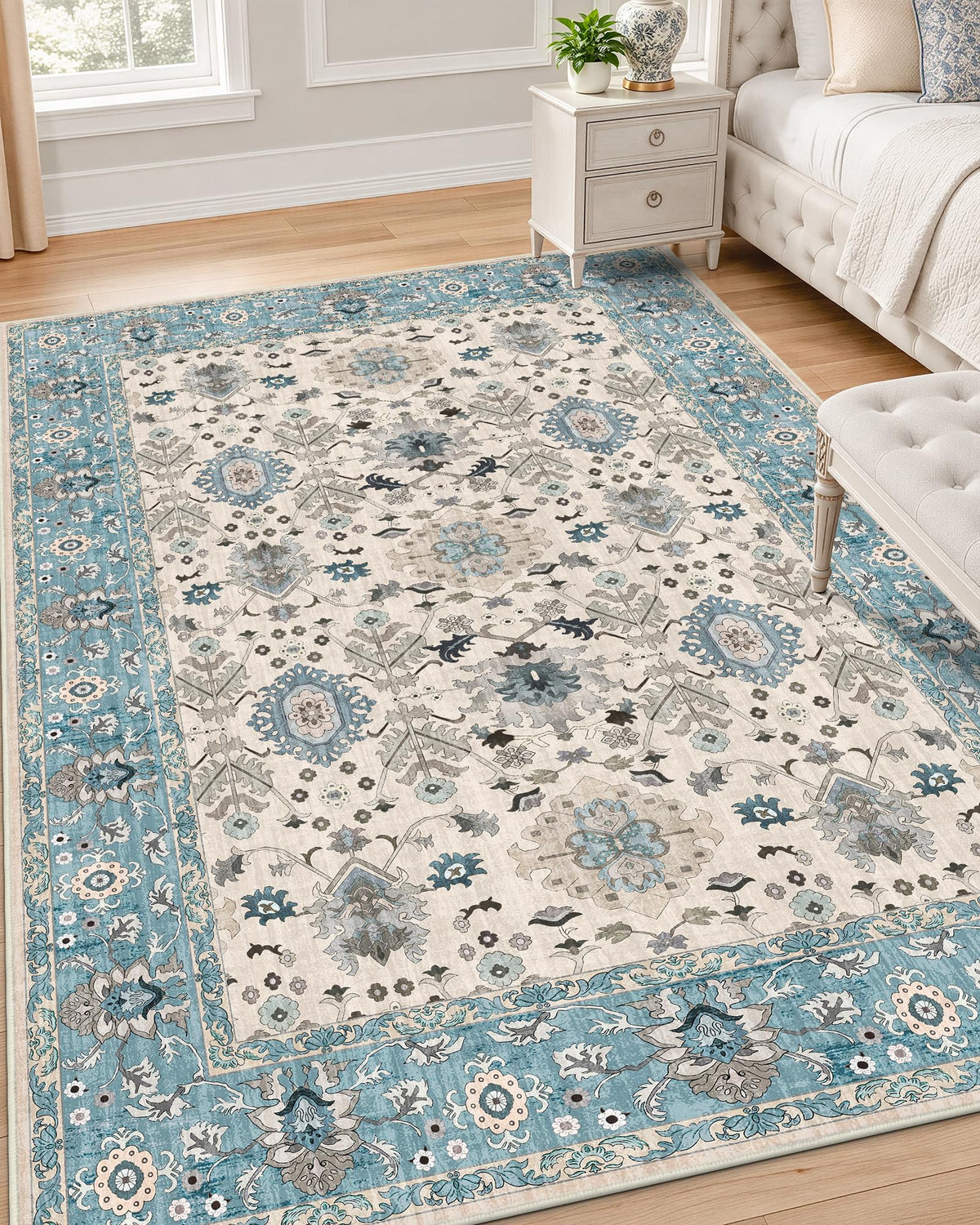 OLANLY 2x6 Washable Runner Rug, Soft Non Slip Carpet for Hallway Kitchen