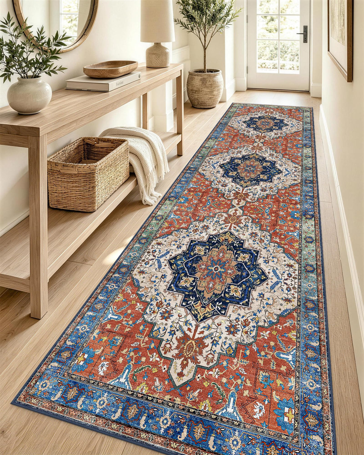 OLANLY 2x6 Washable Runner Rug, Soft Non Slip Carpet for Hallway Kitchen