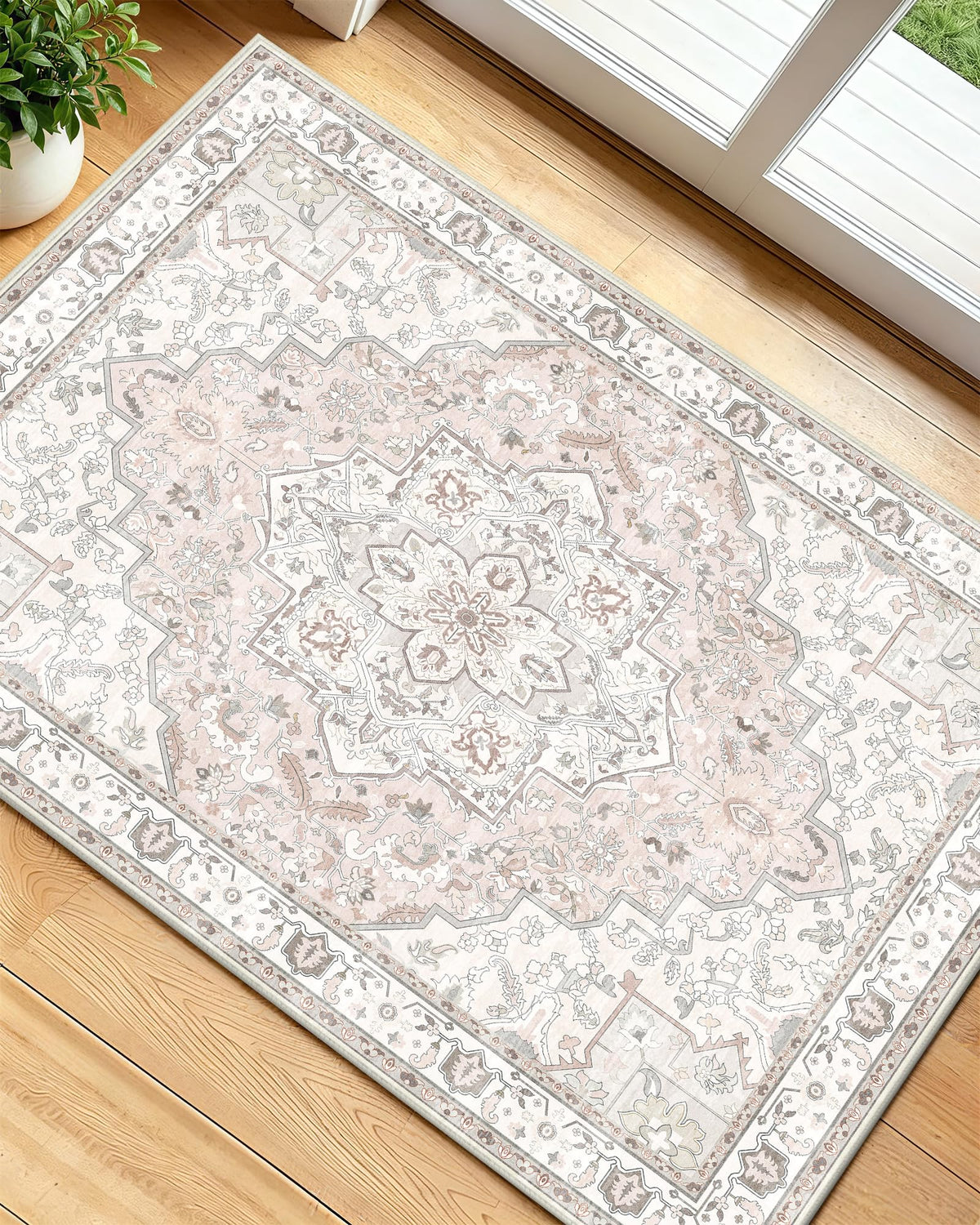 OLANLY 2x6 Washable Runner Rug, Soft Non Slip Carpet for Hallway Kitchen