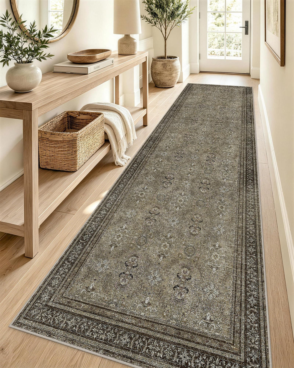 OLANLY 2x6 Washable Runner Rug, Soft Non Slip Carpet for Hallway Kitchen