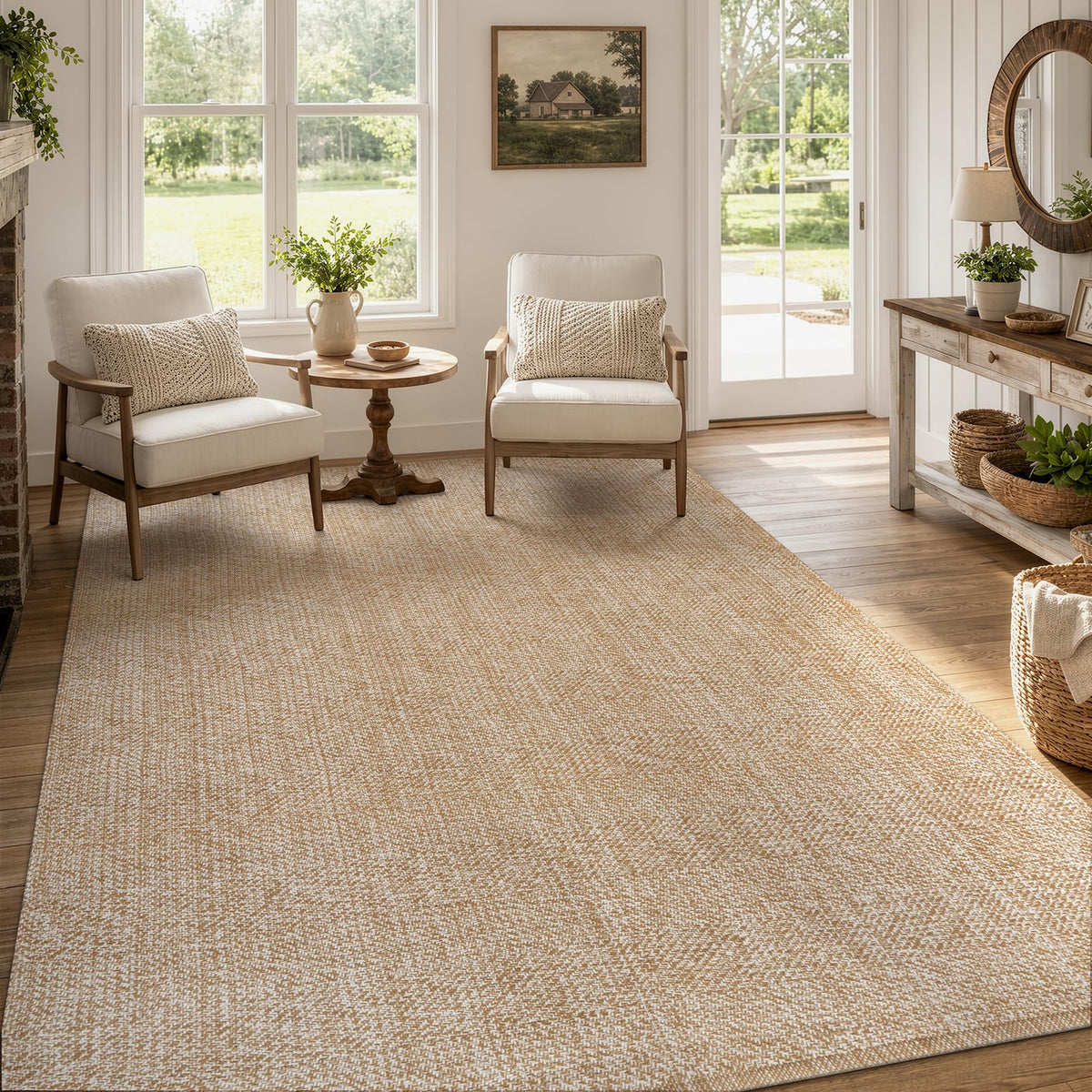 Collive Bathroom Runner Rug, 2' x 5' Modern Farmhouse Kitchen Rugs