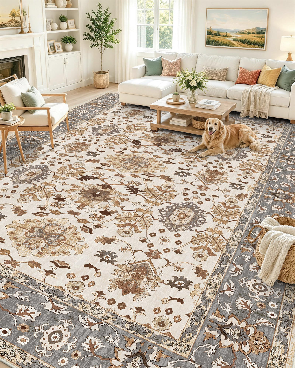 OLANLY 2x6 Washable Runner Rug, Soft Non Slip Carpet for Hallway Kitchen