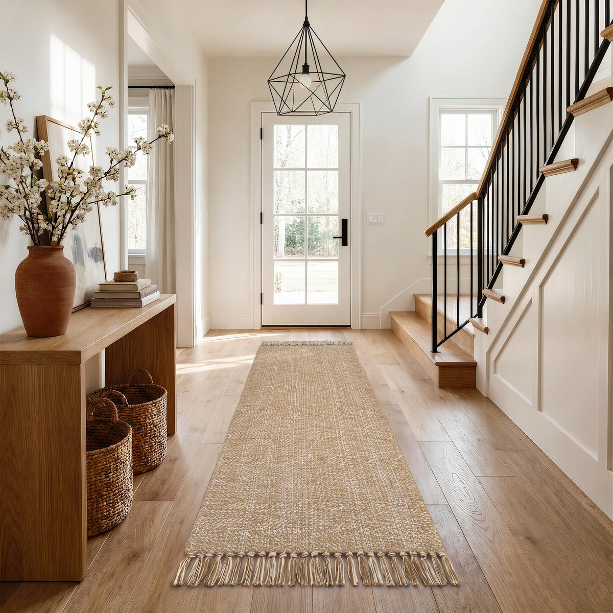 Collive Bathroom Runner Rug, 2' x 5' Modern Farmhouse Kitchen Rugs