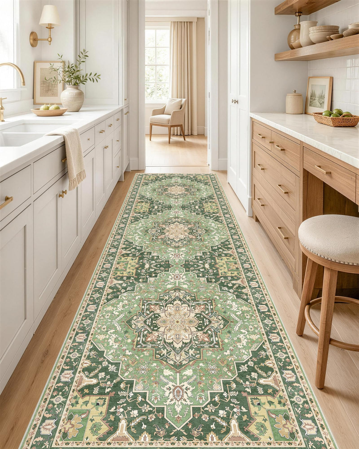 OLANLY 2x6 Washable Runner Rug, Soft Non Slip Carpet for Hallway Kitchen