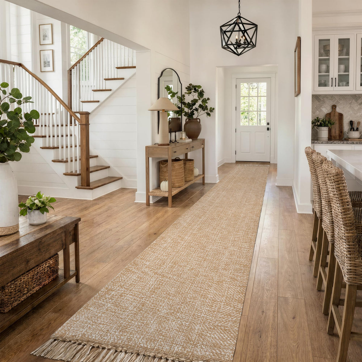 Collive Bathroom Runner Rug, 2' x 5' Modern Farmhouse Kitchen Rugs
