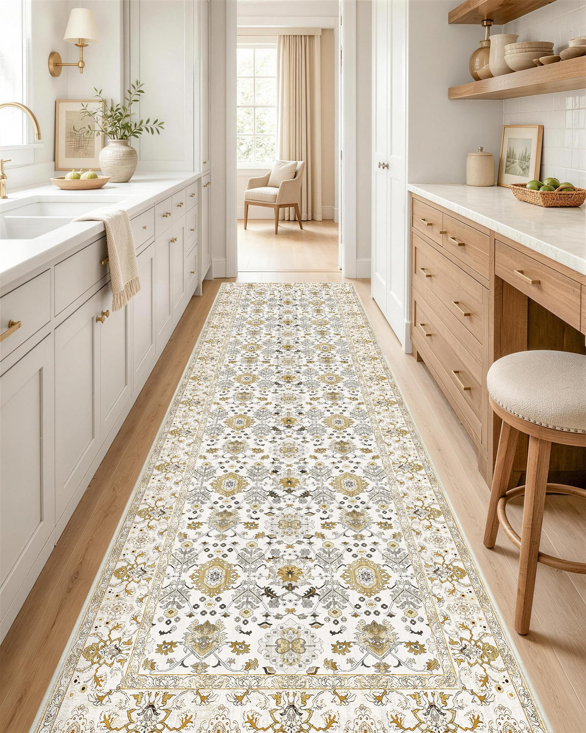 OLANLY 2x6 Washable Runner Rug, Soft Non Slip Carpet for Hallway Kitchen