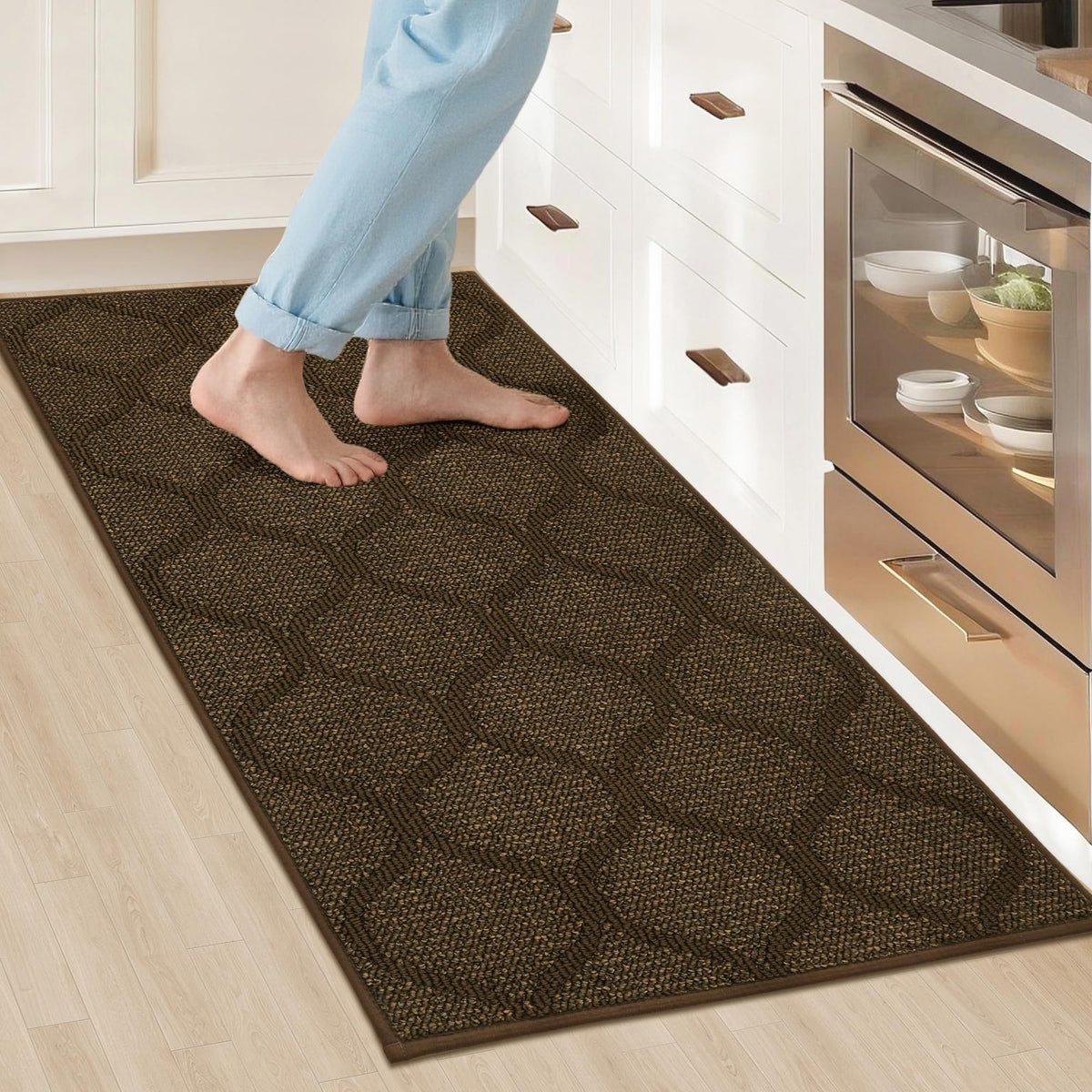 COSY HOMEER Kitchen Rugs Non Slip Washable 20"x32",Absorbent Kitchen Mat