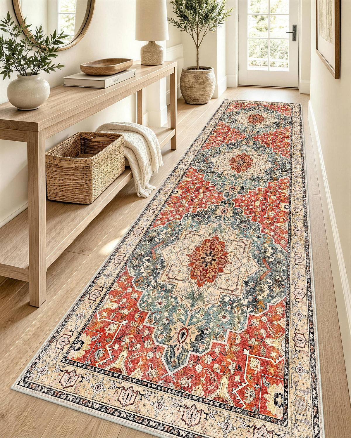 OLANLY 2x6 Washable Runner Rug, Soft Non Slip Carpet for Hallway Kitchen