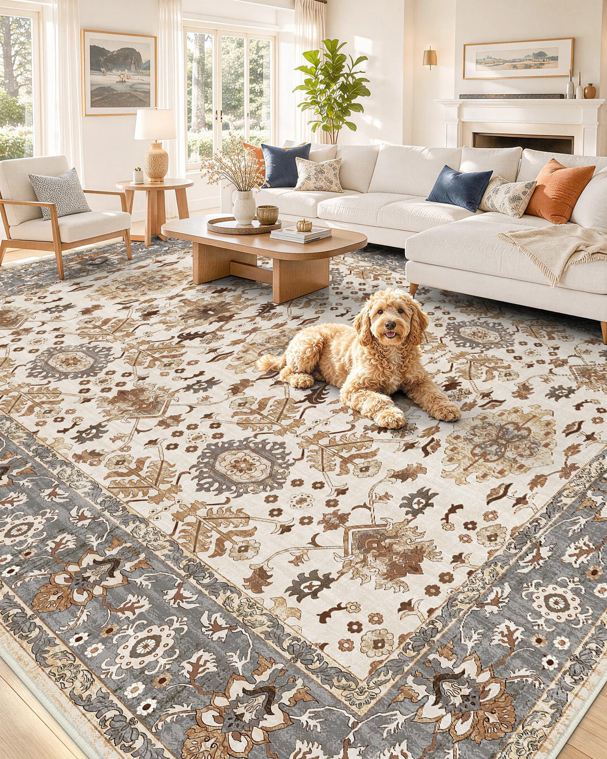 OLANLY 2x6 Washable Runner Rug, Soft Non Slip Carpet for Hallway Kitchen