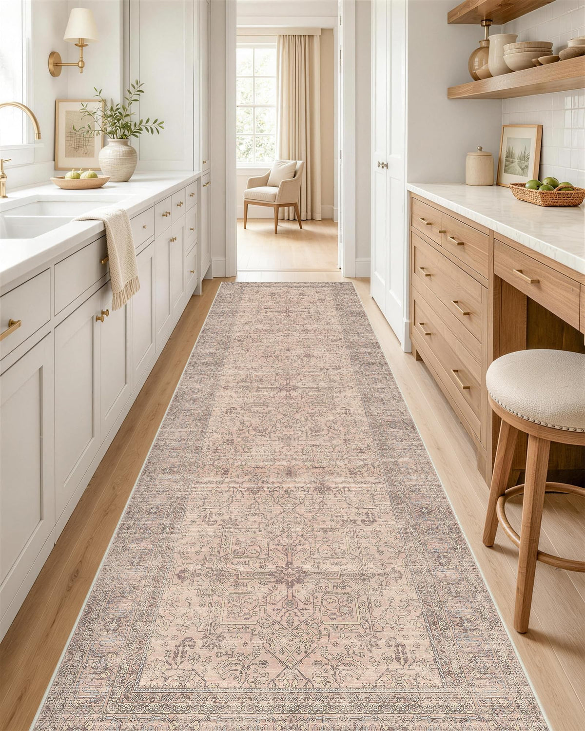 OLANLY 2x6 Washable Runner Rug, Soft Non Slip Carpet for Hallway Kitchen