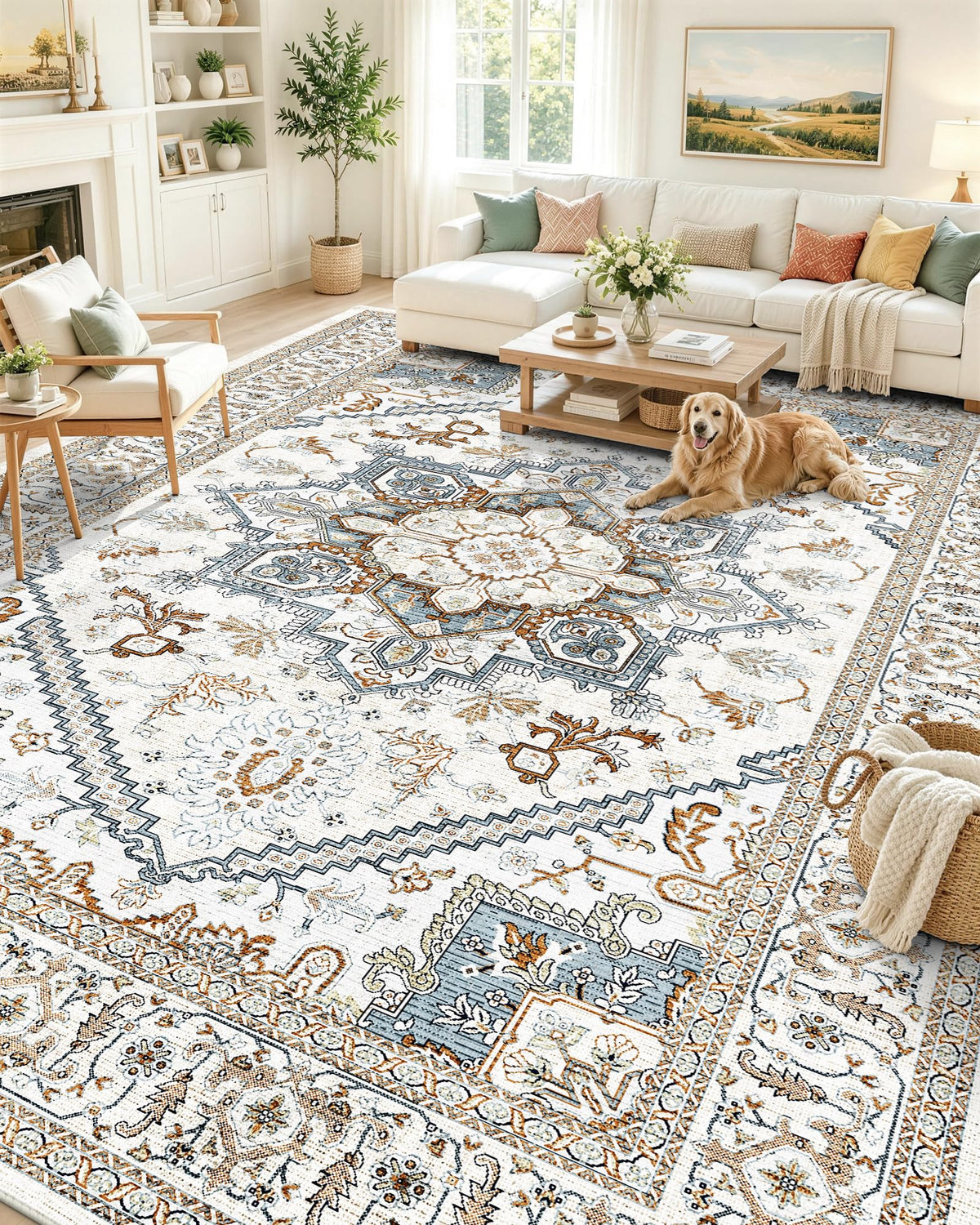 OLANLY 2x6 Washable Runner Rug, Soft Non Slip Carpet for Hallway Kitchen
