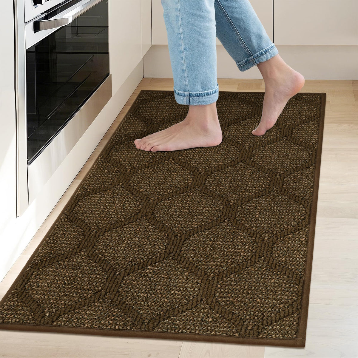 COSY HOMEER Kitchen Rugs Non Slip Washable 20"x32",Absorbent Kitchen Mat