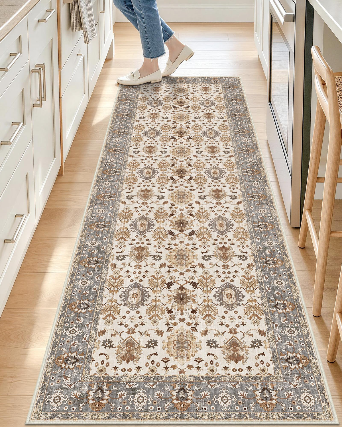 OLANLY 2x6 Washable Runner Rug, Soft Non Slip Carpet for Hallway Kitchen
