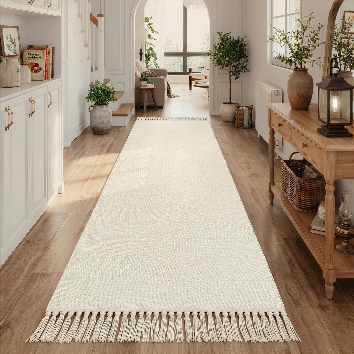Collive Bathroom Runner Rug, 2' x 5' Modern Farmhouse Kitchen Rugs