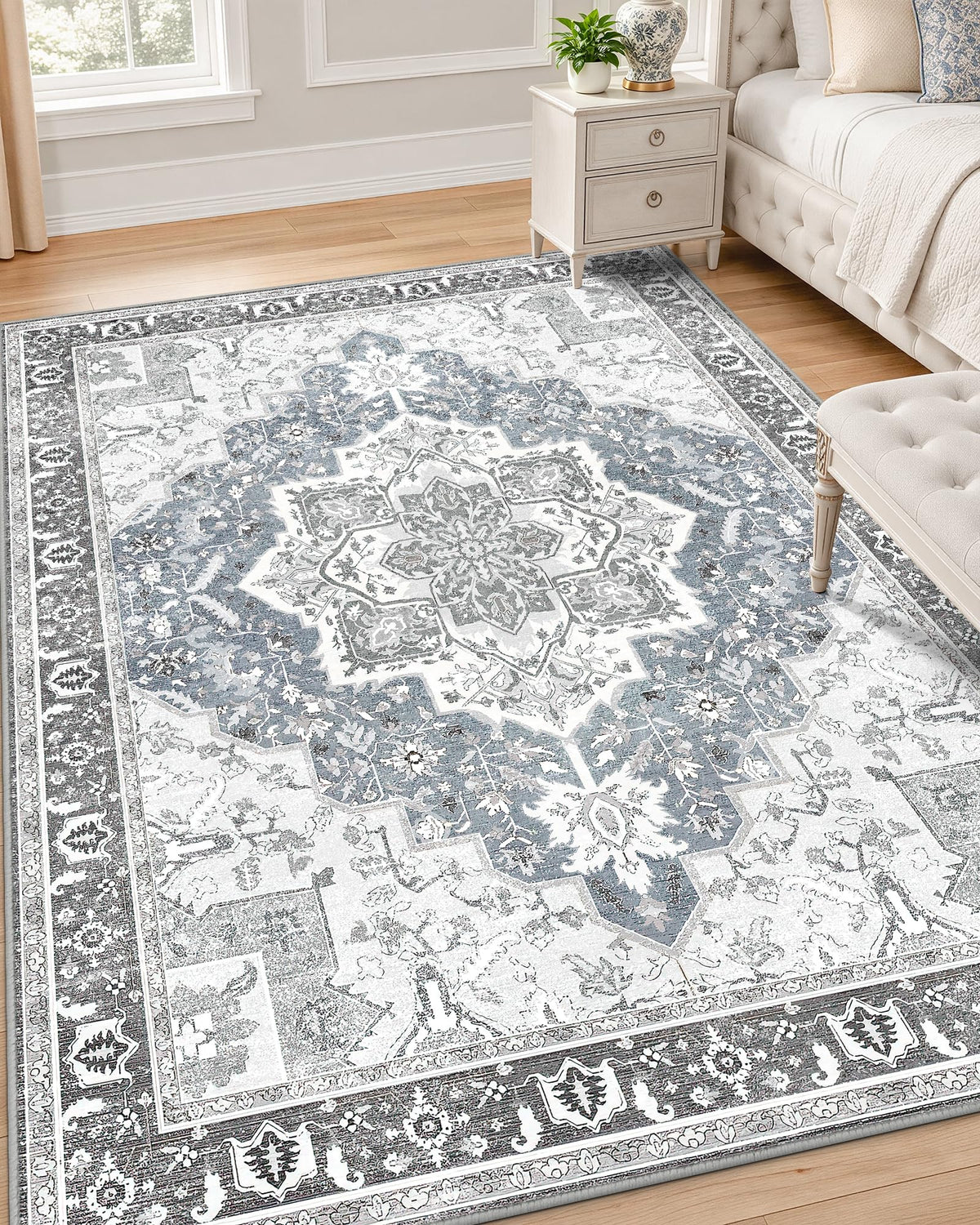 OLANLY 2x6 Washable Runner Rug, Soft Non Slip Carpet for Hallway Kitchen