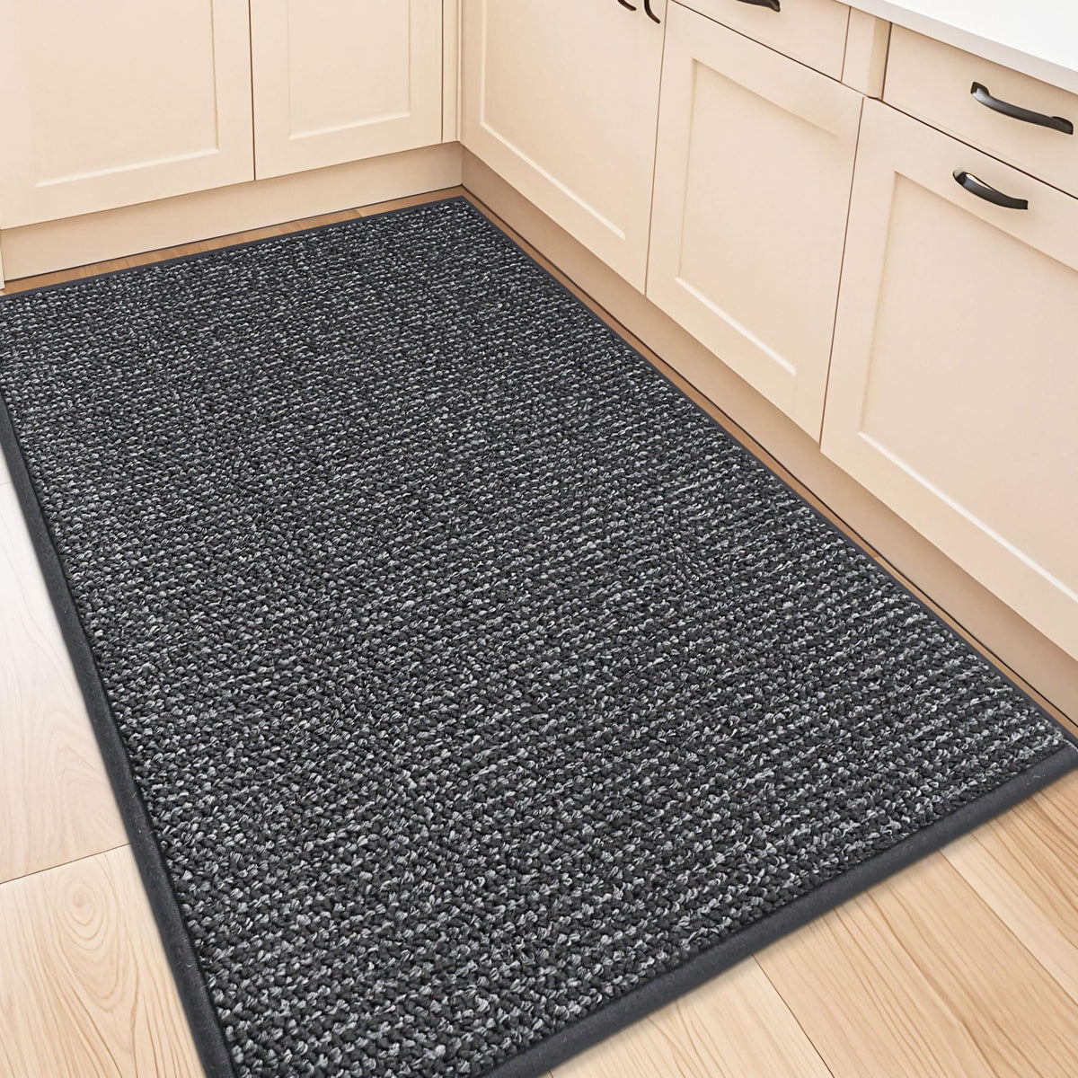 BEQHAUSE Kitchen Rugs 32"x48", Non-Slip Kitchen Mats for Floor, Taupe