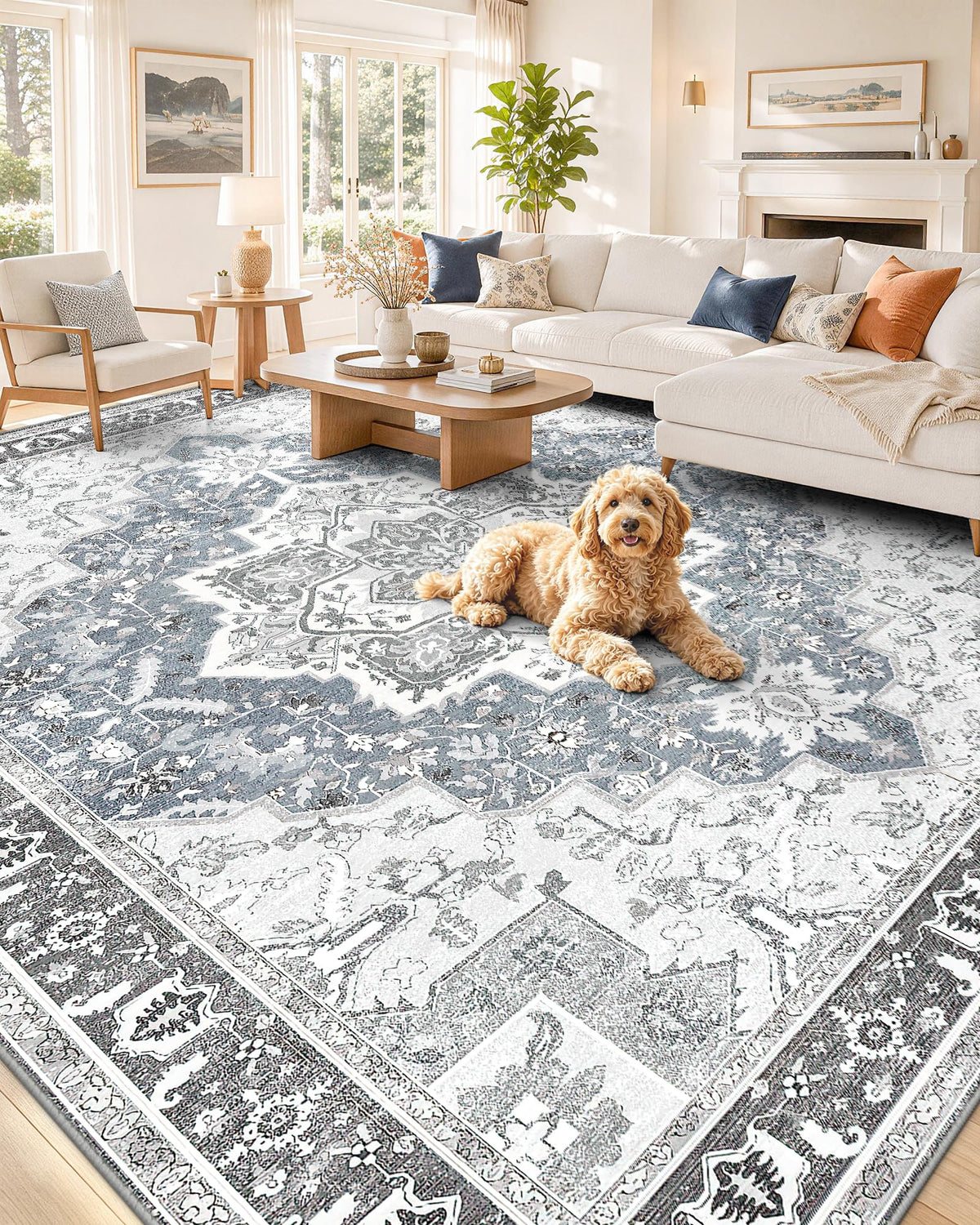 OLANLY 2x6 Washable Runner Rug, Soft Non Slip Carpet for Hallway Kitchen