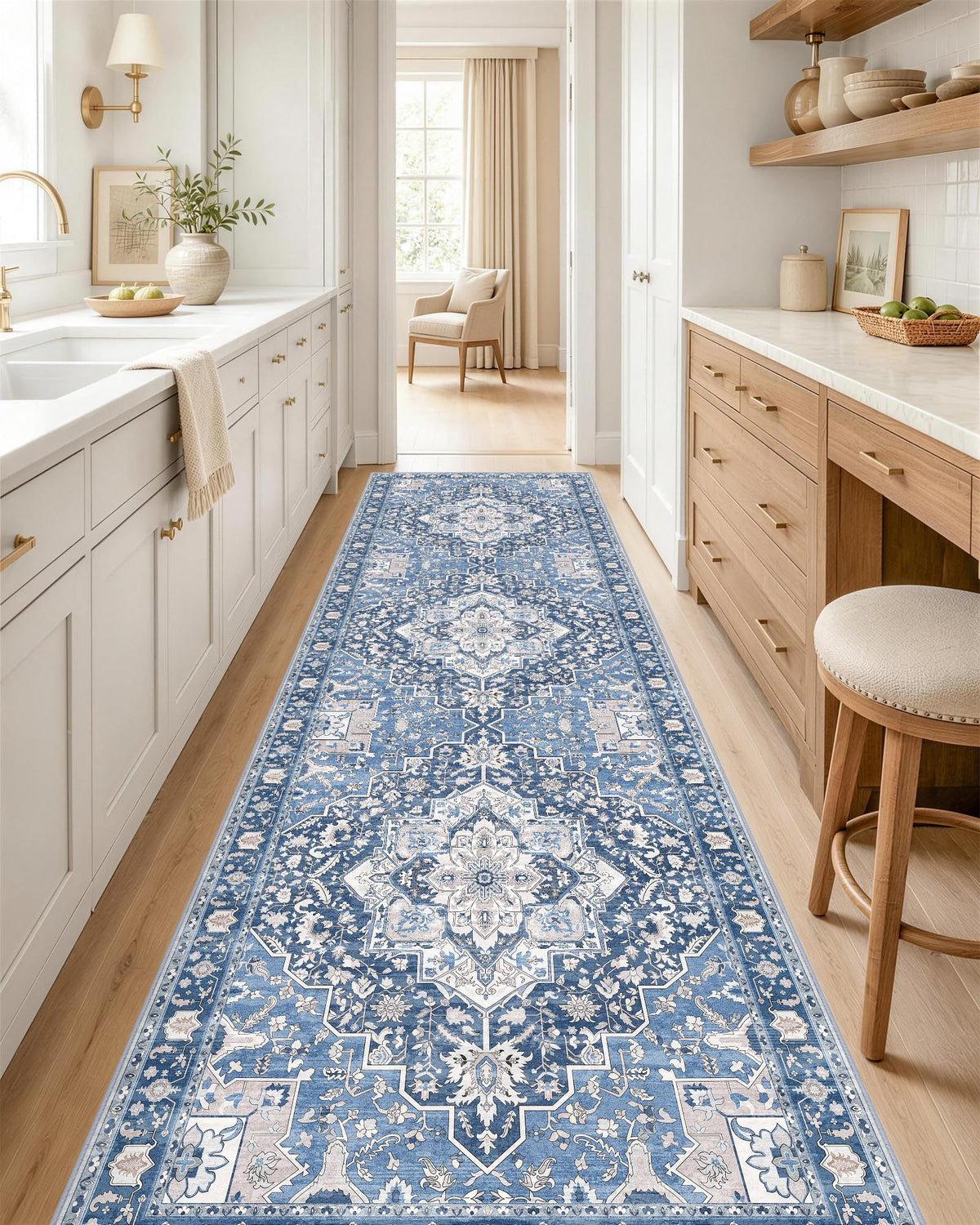 OLANLY 2x6 Washable Runner Rug, Soft Non Slip Carpet for Hallway Kitchen