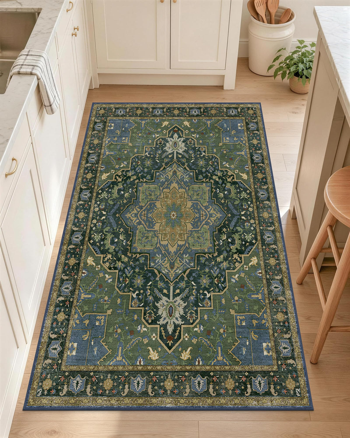 OLANLY 2x6 Washable Runner Rug, Soft Non Slip Carpet for Hallway Kitchen