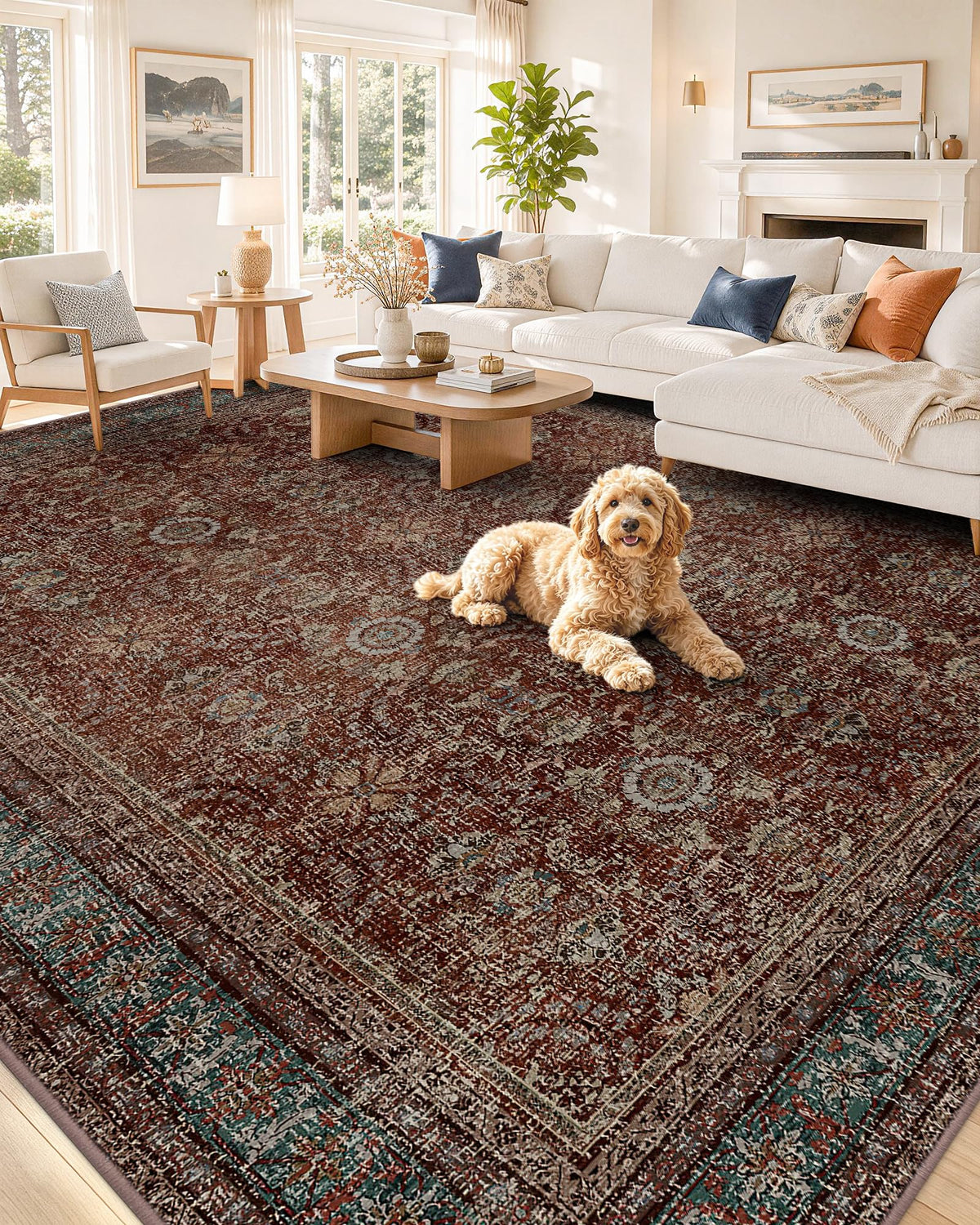 OLANLY 2x6 Washable Runner Rug, Soft Non Slip Carpet for Hallway Kitchen