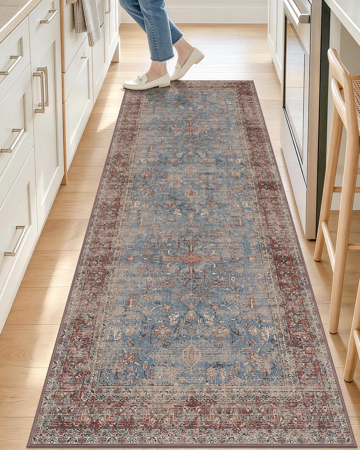 OLANLY 2x6 Washable Runner Rug, Soft Non Slip Carpet for Hallway Kitchen