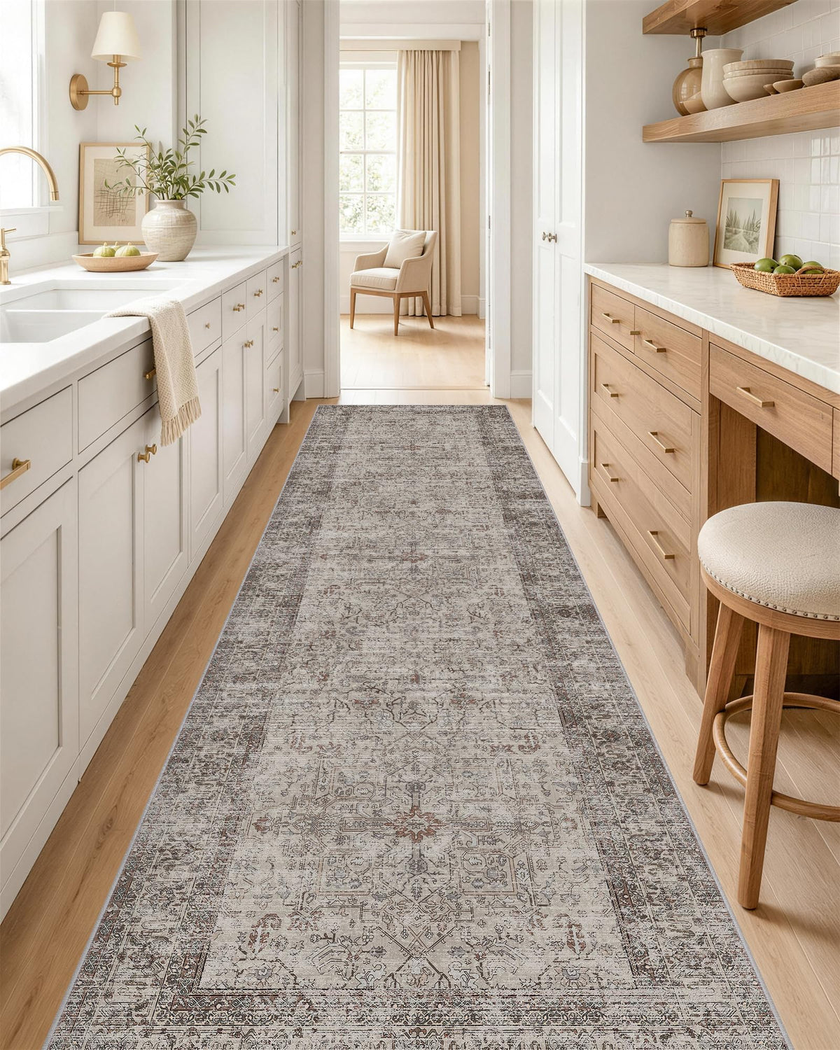 OLANLY 2x6 Washable Runner Rug, Soft Non Slip Carpet for Hallway Kitchen