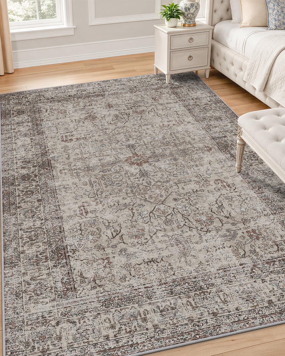 OLANLY 2x6 Washable Runner Rug, Soft Non Slip Carpet for Hallway Kitchen