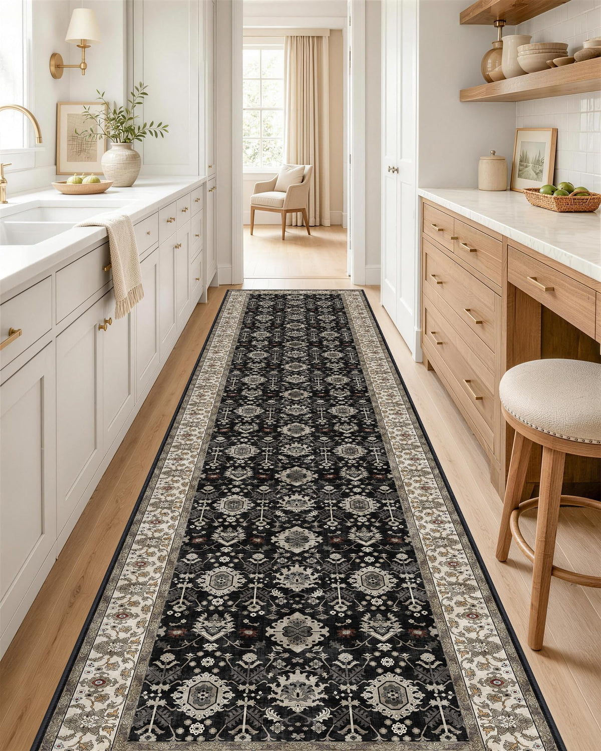OLANLY 2x6 Washable Runner Rug, Soft Non Slip Carpet for Hallway Kitchen