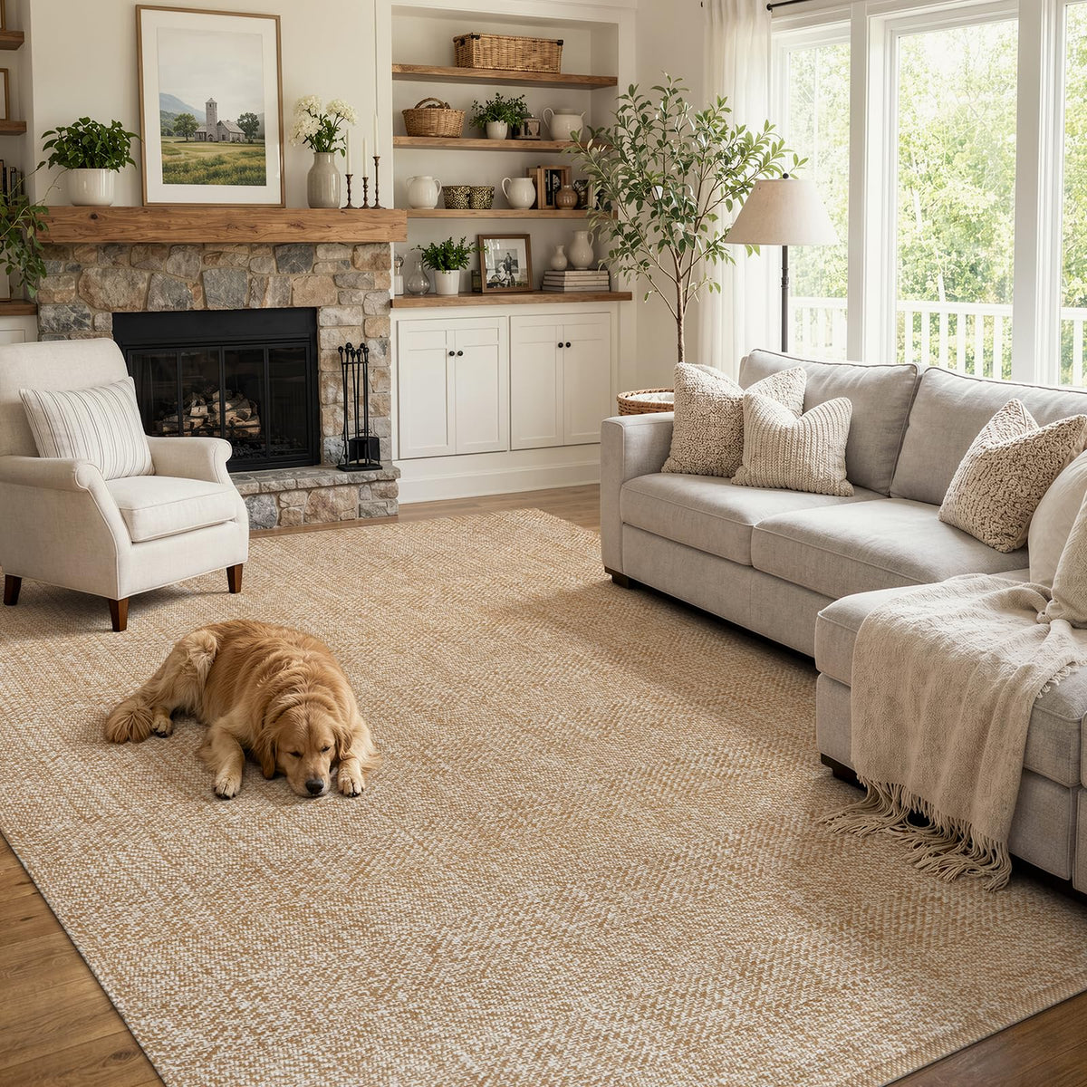 Collive Bathroom Runner Rug, 2' x 5' Modern Farmhouse Kitchen Rugs