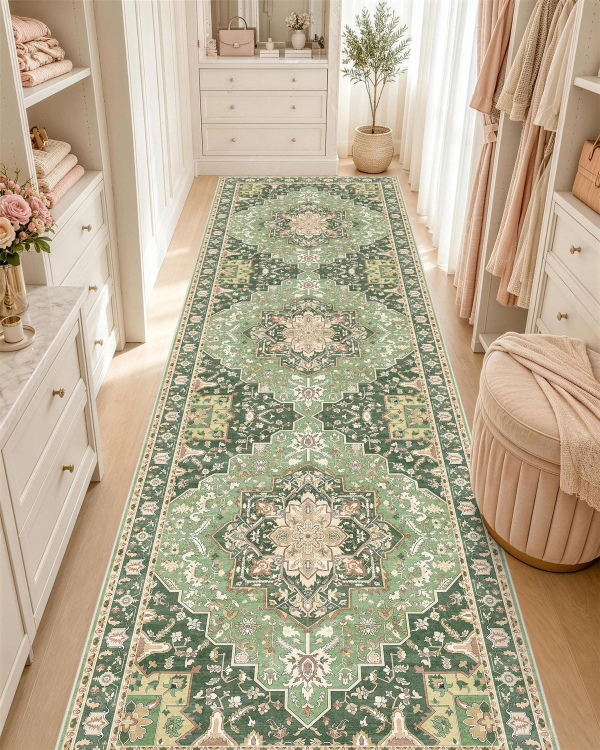 OLANLY 2x6 Washable Runner Rug, Soft Non Slip Carpet for Hallway Kitchen