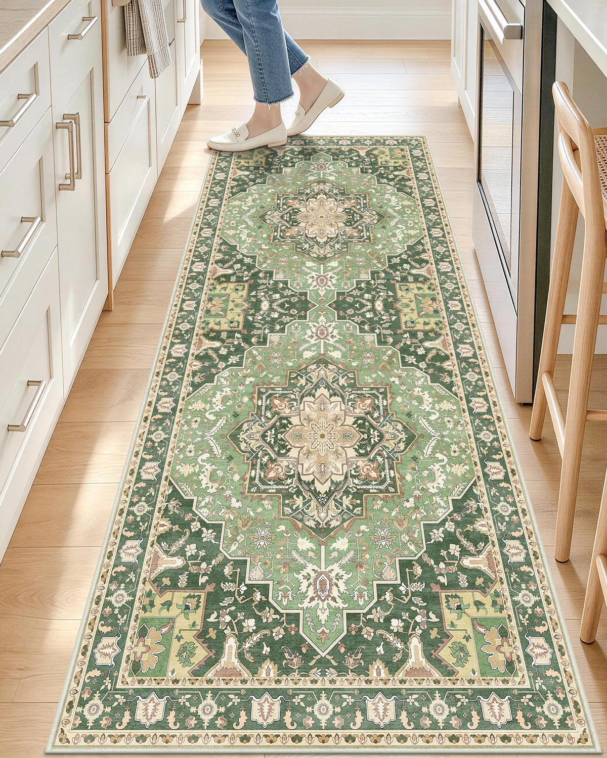 OLANLY 2x6 Washable Runner Rug, Soft Non Slip Carpet for Hallway Kitchen
