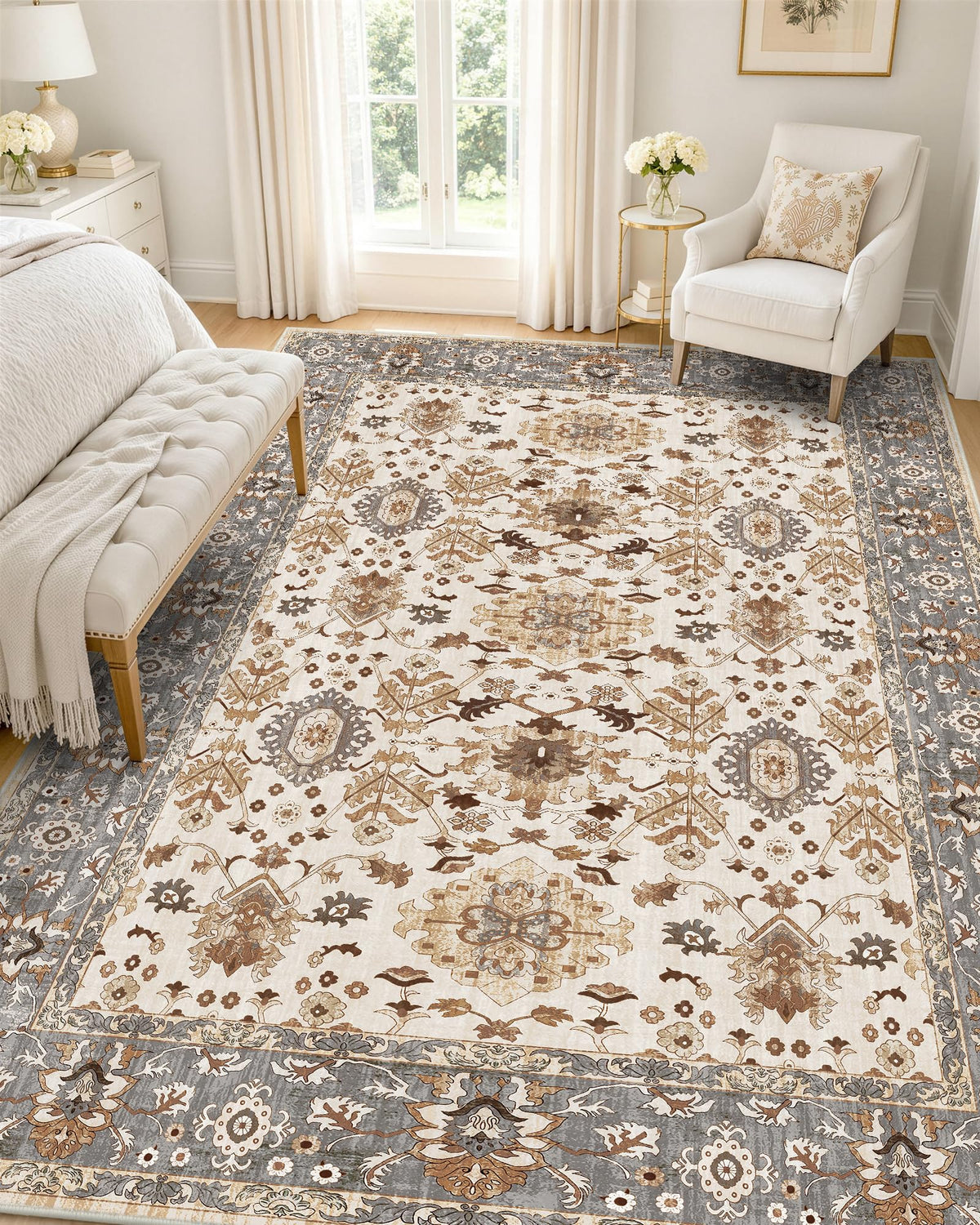 OLANLY 2x6 Washable Runner Rug, Soft Non Slip Carpet for Hallway Kitchen