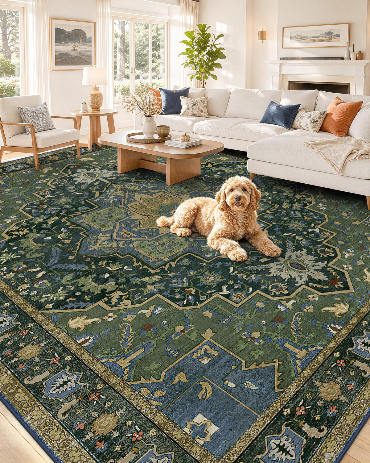 OLANLY 2x6 Washable Runner Rug, Soft Non Slip Carpet for Hallway Kitchen