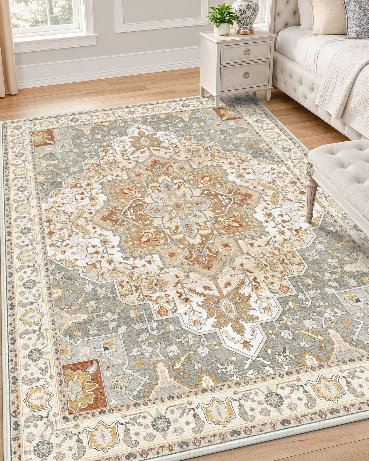 OLANLY 2x6 Washable Runner Rug, Soft Non Slip Carpet for Hallway Kitchen