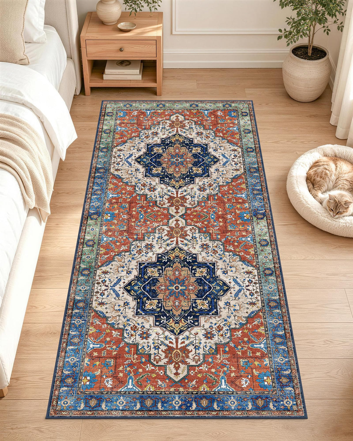OLANLY 2x6 Washable Runner Rug, Soft Non Slip Carpet for Hallway Kitchen