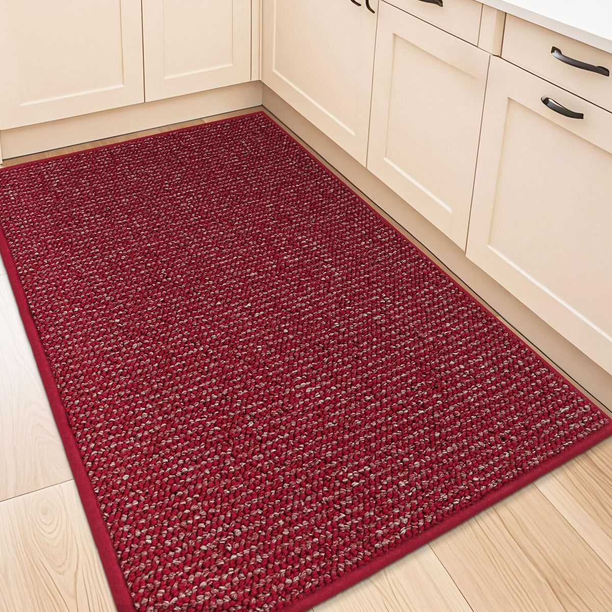 BEQHAUSE Kitchen Rugs 20"x32", Non-Slip Kitchen Mats for Floor, Blue