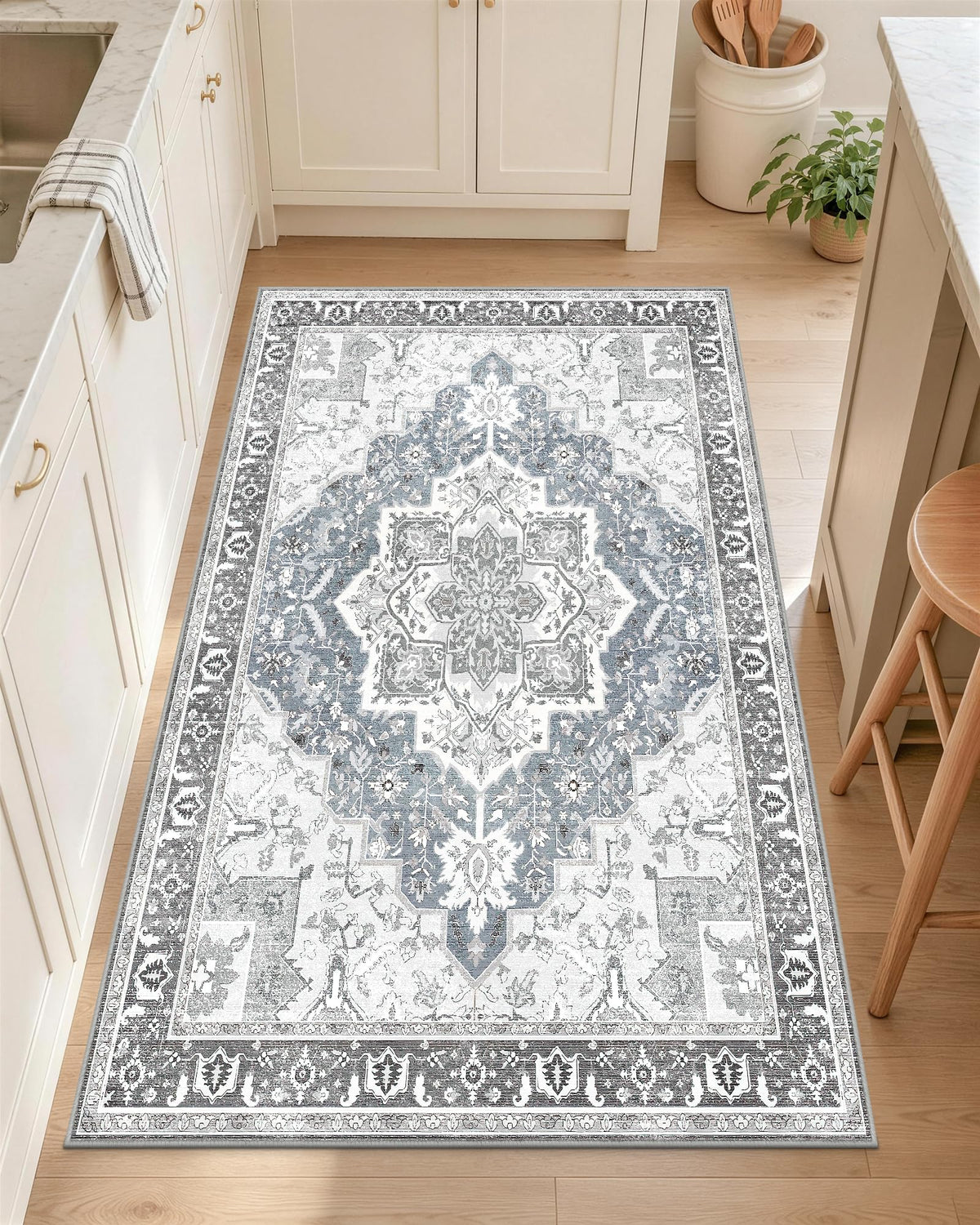 OLANLY 2x6 Washable Runner Rug, Soft Non Slip Carpet for Hallway Kitchen