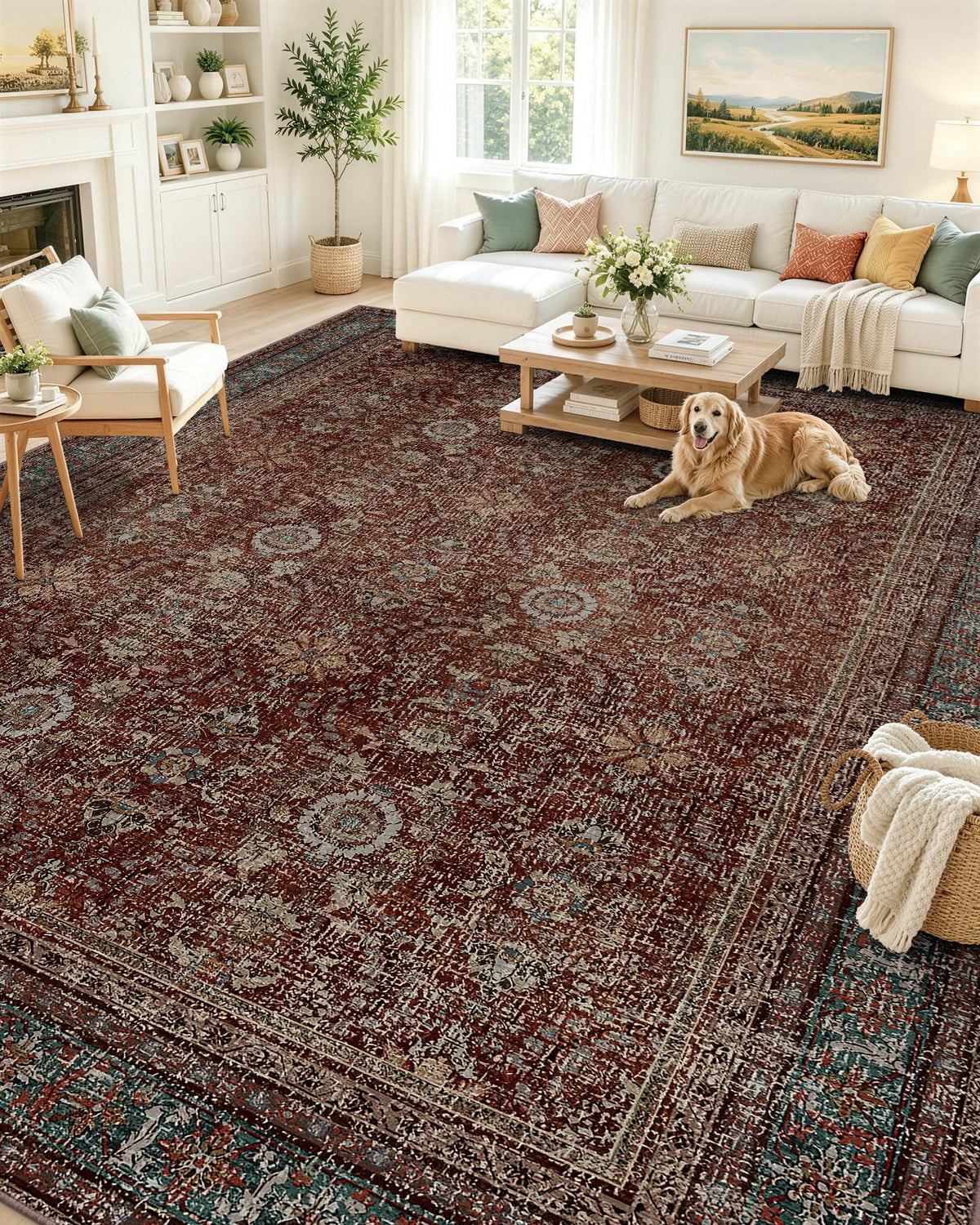 OLANLY 2x6 Washable Runner Rug, Soft Non Slip Carpet for Hallway Kitchen