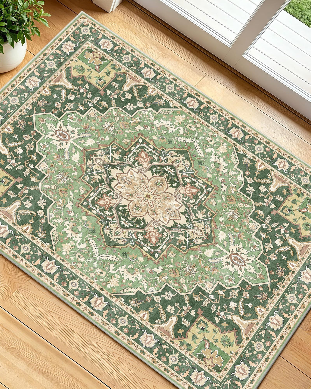 OLANLY 2x6 Washable Runner Rug, Soft Non Slip Carpet for Hallway Kitchen