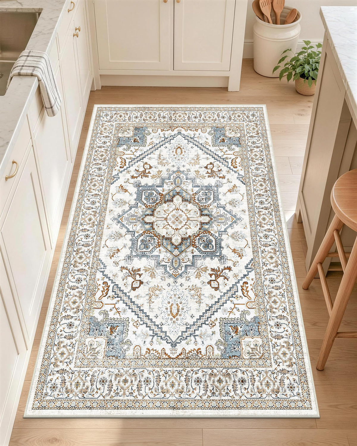 OLANLY 2x6 Washable Runner Rug, Soft Non Slip Carpet for Hallway Kitchen