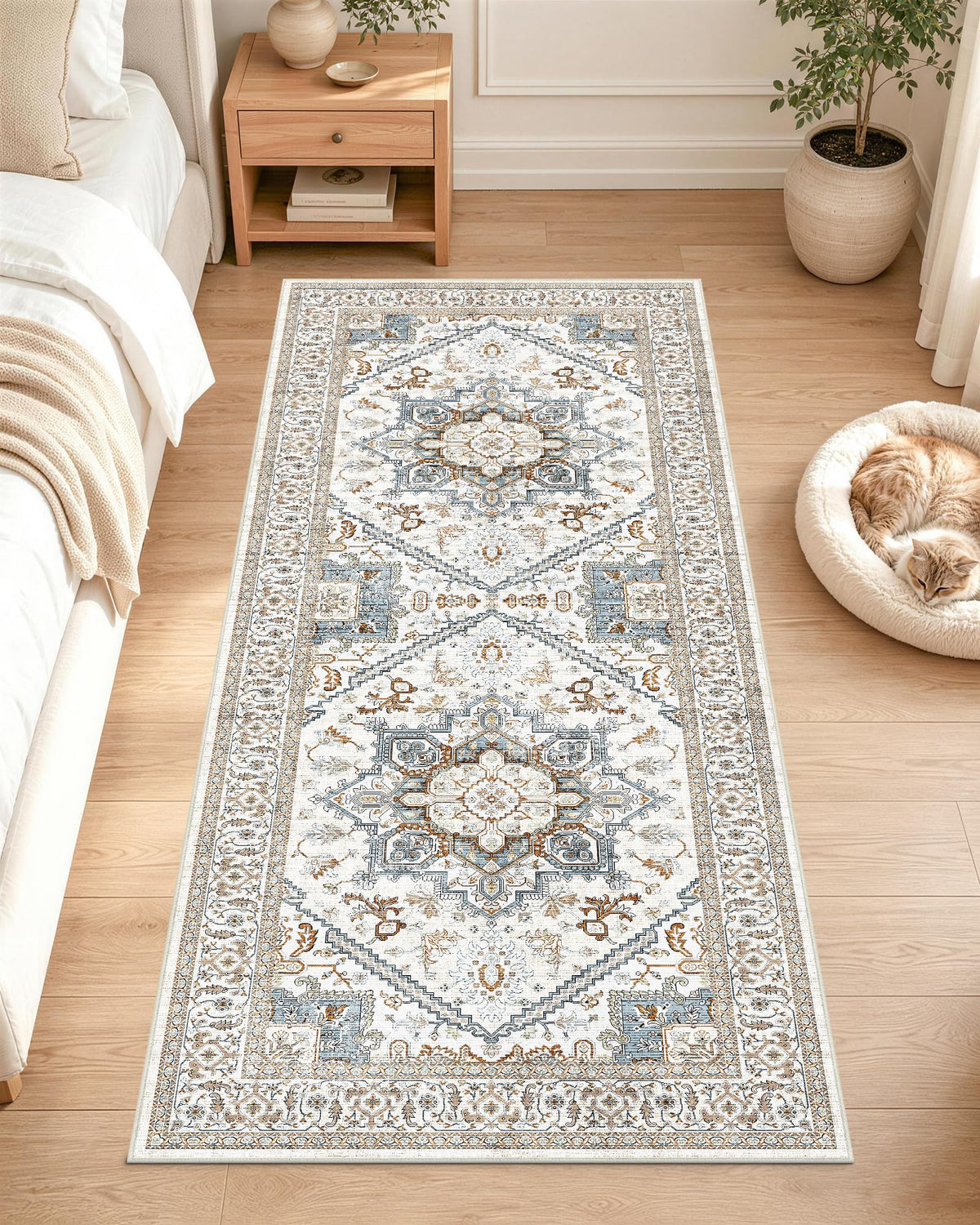 OLANLY 2x6 Washable Runner Rug, Soft Non Slip Carpet for Hallway Kitchen