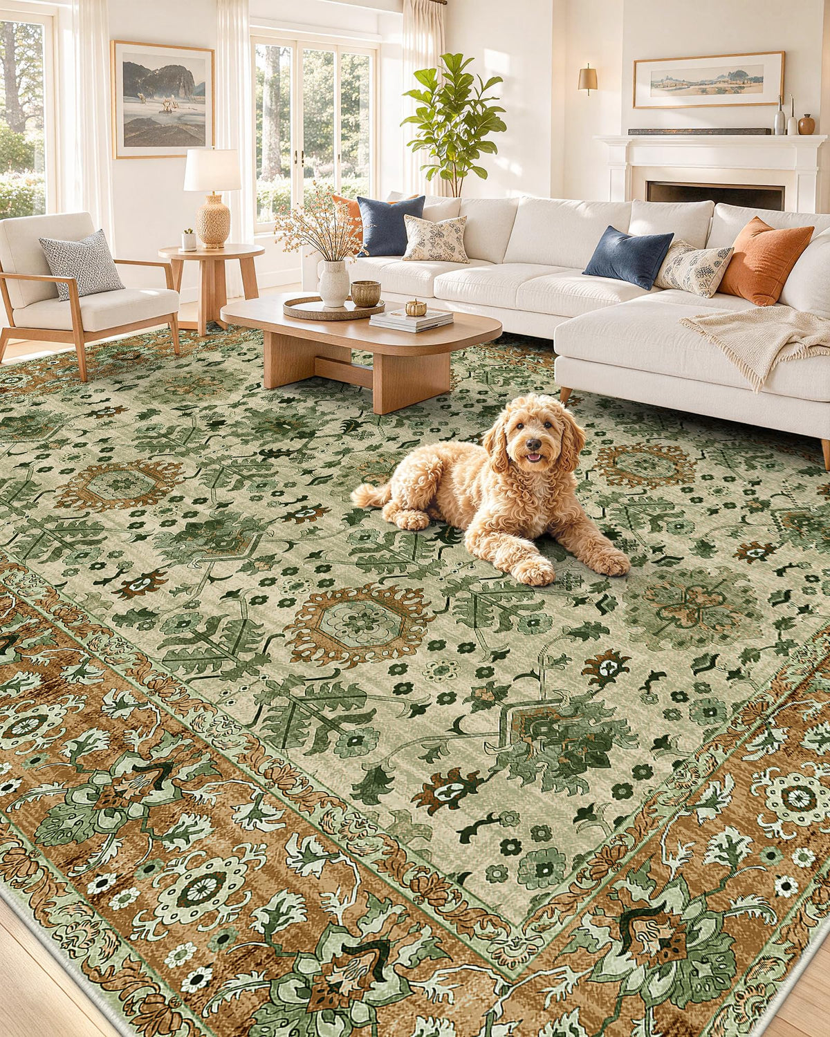 OLANLY 2x6 Washable Runner Rug, Soft Non Slip Carpet for Hallway Kitchen